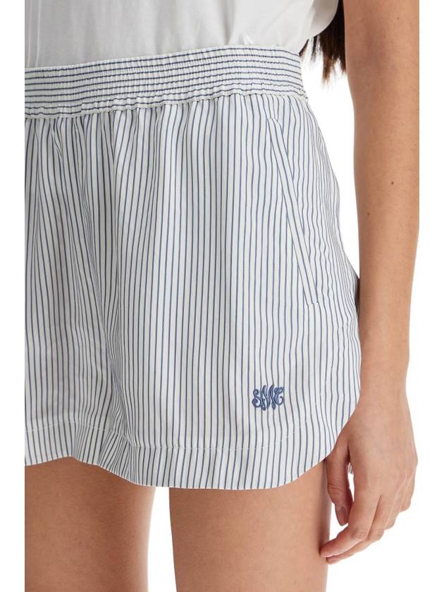 "striped silk shorts in a - STELLA MCCARTNEY - BALAAN 4