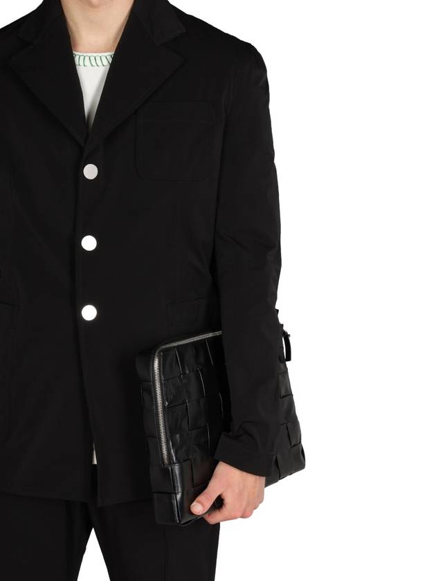 Nylon Blazer Jacket Black - BOTTEGA VENETA - BALAAN 5