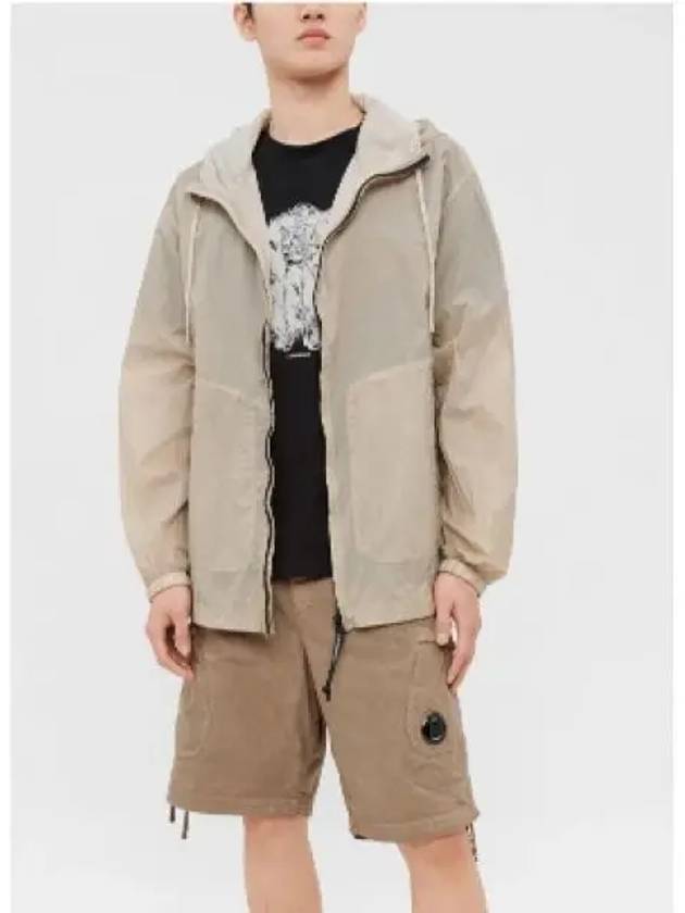 Light Microweave Laminated Overshirt Hooded Jacket Beige - CP COMPANY - BALAAN 2