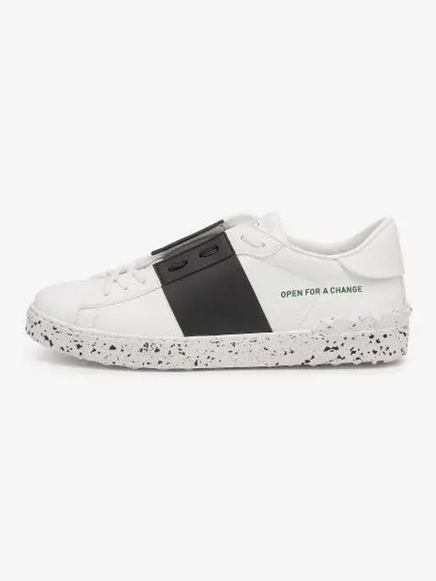 Open For A Change Low Top Sneakers White Black - VALENTINO - BALAAN 2