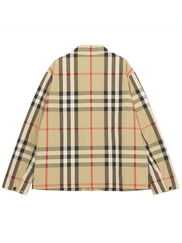 Check Nylon Jacket Beige - BURBERRY - BALAAN 3