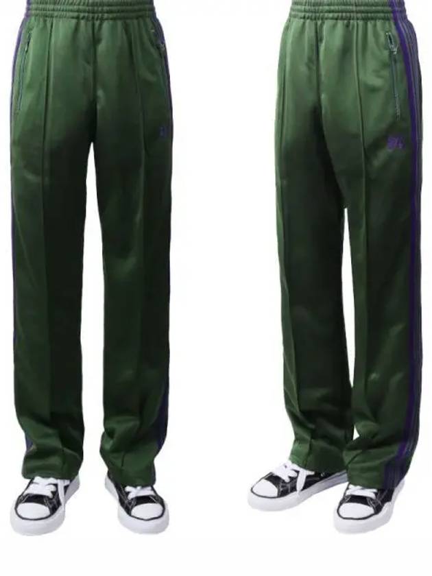 Men s Striped Track Pants Ivy Green NS246 IVYGREEN 1120990 - NEEDLES - BALAAN 1