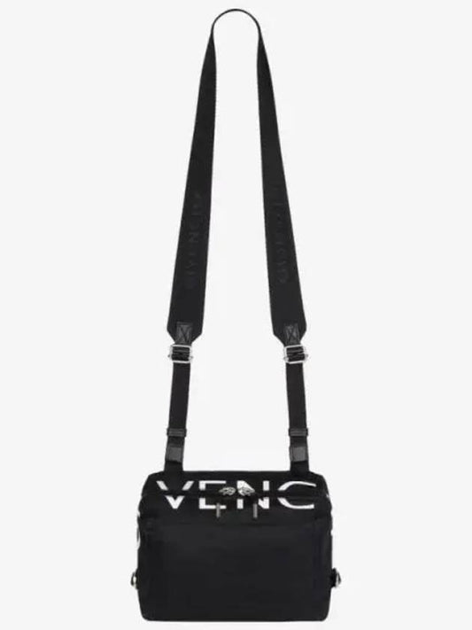 Small Pandora Nylon Shoulder Bag Black - GIVENCHY - BALAAN 2