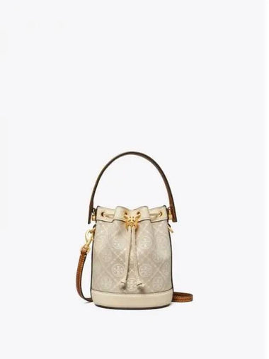 Monogram Mini Bucket Bag Tote Ivory Domestic Product GM0023020321215 - TORY BURCH - BALAAN 1