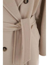 MADAME cashmere belt coat beige 2310180139 032 - MAX MARA - BALAAN 4