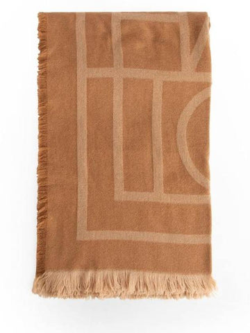 Wool Cashmere Muffler Beige - TOTEME - BALAAN 1