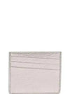 Stitched Calfskin Card Wallet Silver - MAISON MARGIELA - BALAAN 2