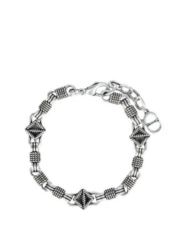 CD Diamond Buffalo Bracelet Silver - DIOR - BALAAN 6