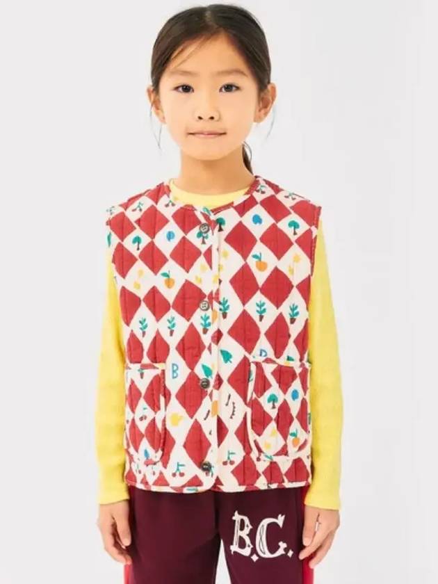 Harlequin Quilted Vest B224AC125 Italian Kids - BOBO CHOSES - BALAAN 1