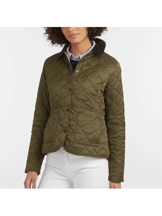 Deveron Quilting Jacket Pale Pink Olive - BARBOUR - BALAAN 3