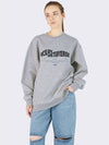 Ocean Metaverse Embroidery Typo Sweatshirt Gray - AOX - BALAAN 3