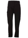 Twill Stretch Regular Utility Straight Pants Black - CP COMPANY - BALAAN 3