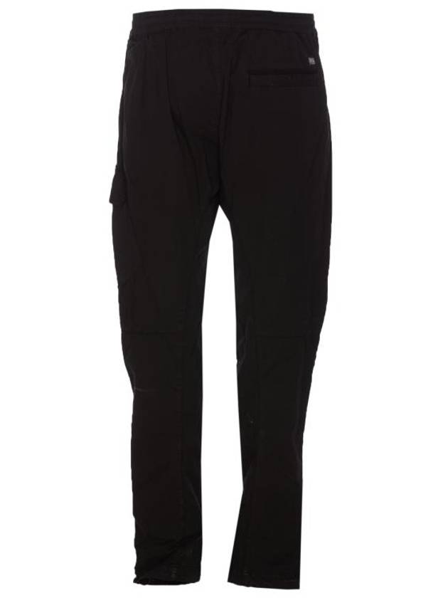 Twill Stretch Regular Utility Straight Pants Black - CP COMPANY - BALAAN 3