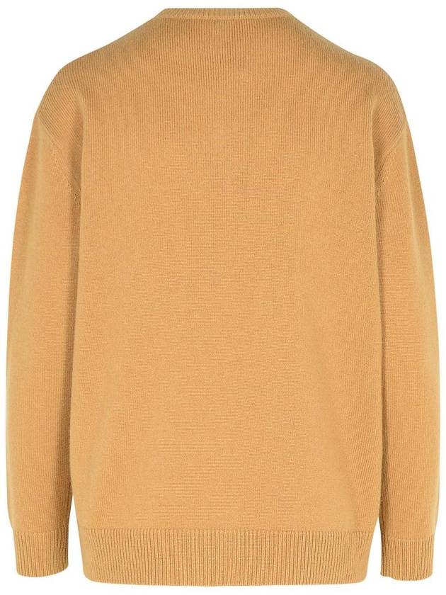 Plata crew neck knit top beige - MAX MARA - BALAAN 4