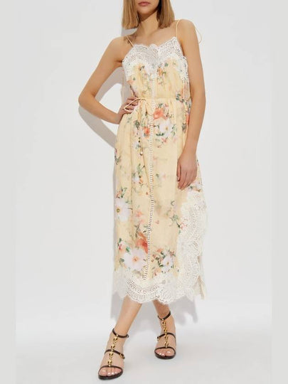 Zimmermann Dress With Floral Motif, Women's, Yellow - ZIMMERMANN - BALAAN 2