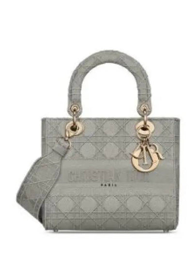 Lady Medium Tote Bag Grey - DIOR - BALAAN 2