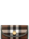 check pattern leather trim wallet - BURBERRY - BALAAN 2