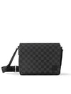 District PM Damier Graphite Coated Canvas Messenger Bag Black - LOUIS VUITTON - BALAAN 3