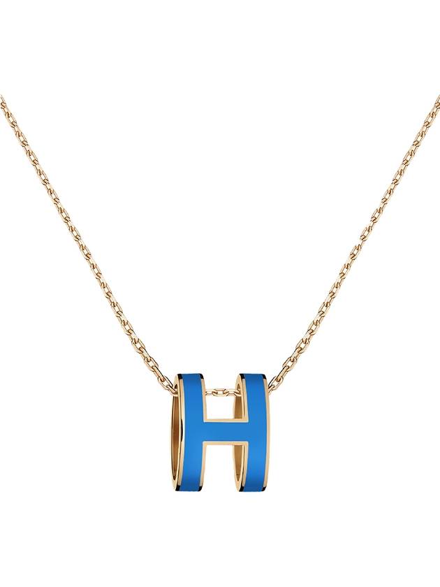 Pop H Pendant Necklace Bleu Sature - HERMES - BALAAN 1