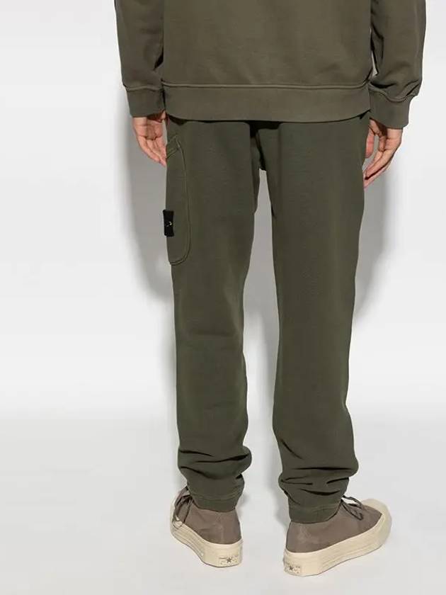 Cotton Cargo Jogging Pants Green - STONE ISLAND - BALAAN 4