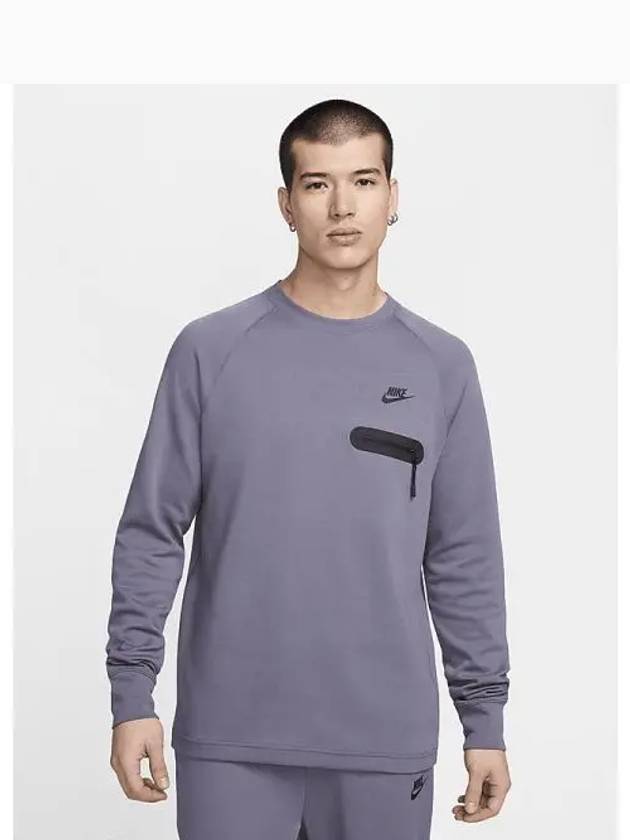 Tech Fleece Lightweight Men s Long Sleeve Top Light Carbon Black FD9881 003 699161 - NIKE - BALAAN 1