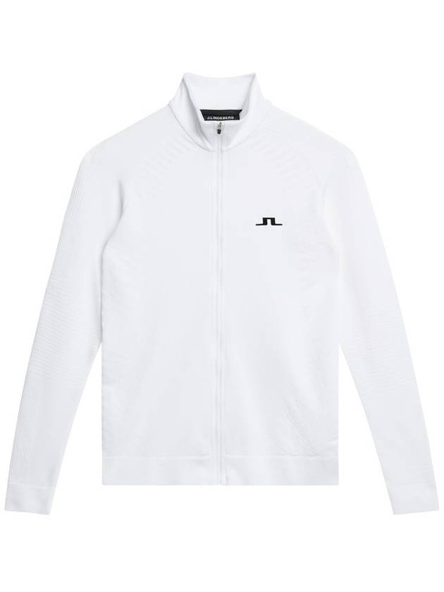 Women's Elowen Seamless Mid Layer Zip Up Jacket White - J.LINDEBERG - BALAAN 2