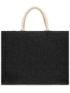 Raffia East West Tote Bag Black - MARNI - BALAAN 4