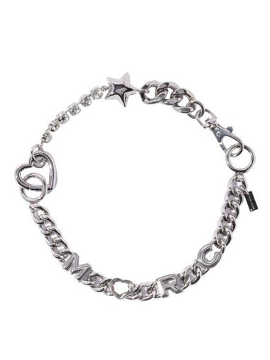 Heart Chain Necklace Silver - MARC JACOBS - BALAAN 1