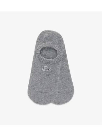 Women s Basic Fake Socks Melange Gray - LACOSTE - BALAAN 1