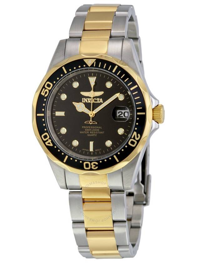 Invicta Pro Diver Black Dial Two-tone Men's Watch 8934 - INVICTA - BALAAN 1