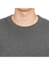 4 Bar Armband Milano Stitch Knit Top Mid Grey - THOM BROWNE - BALAAN 6