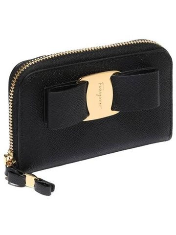 Ferragamo Vara Bow Business Card Holder - SALVATORE FERRAGAMO - BALAAN 1