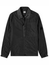 Lens Wappen Chrome R Overshirt Zip Up Jacket Black - CP COMPANY - BALAAN 1