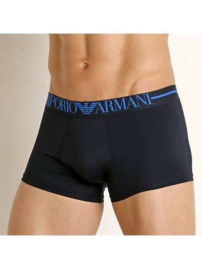 Men's Microfiber Logo Drawstring Briefs Navy - EMPORIO ARMANI - BALAAN 2