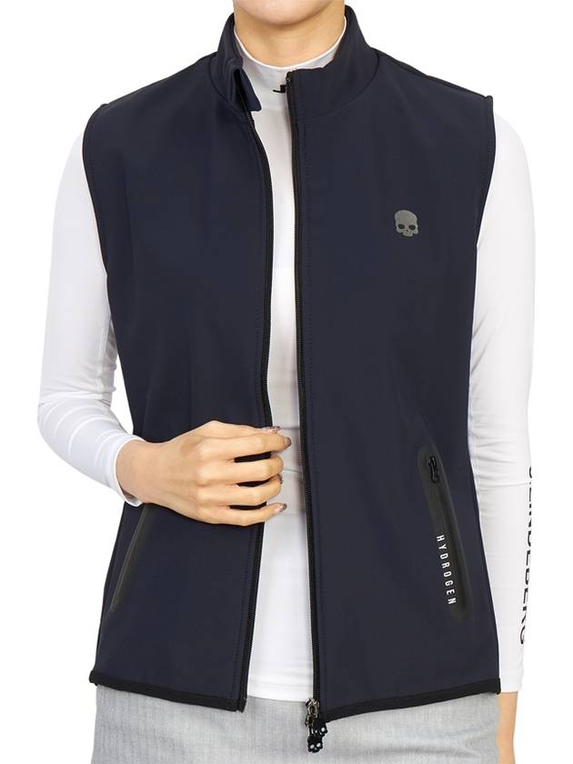 Women's Brushed Vest Navy - HYDROGEN - BALAAN 7