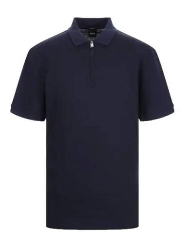 Boss mesh half zip polo shirt - HUGO BOSS - BALAAN 1