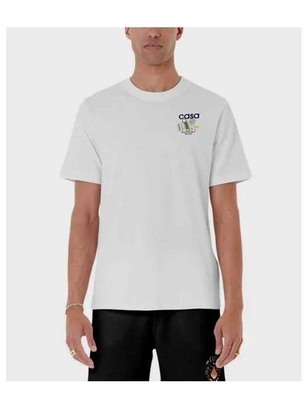 M Equipment SPORTIF PRINTED UNISEX T SHIRT white - CASABLANCA - BALAAN 1