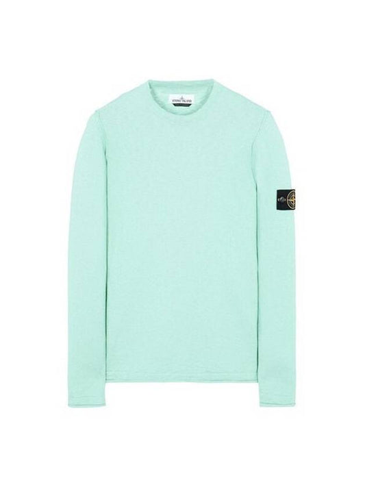 Wappen Patch Crew Neck Knit Top Mint - STONE ISLAND - BALAAN 1