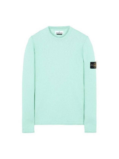 Wappen Patch Crew Neck Knit Top Mint - STONE ISLAND - BALAAN 1