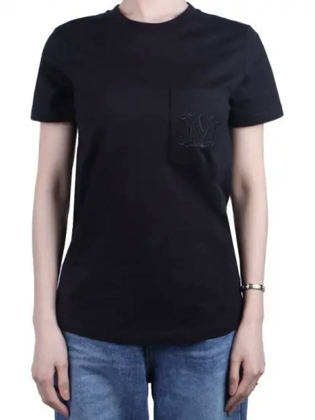 Women s Papaya Short Sleeve T Shirt Black PAPAIA1 005 1120413 - MAX MARA - BALAAN 1