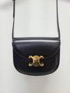 Black Shiny Calfskin Triomphe Clea Besace - CELINE - BALAAN 1