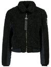 Fleece Zip-up Jacket Black - MOOSE KNUCKLES - BALAAN.
