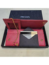 Saffiano 1MH132 pink long wallet - PRADA - BALAAN 9