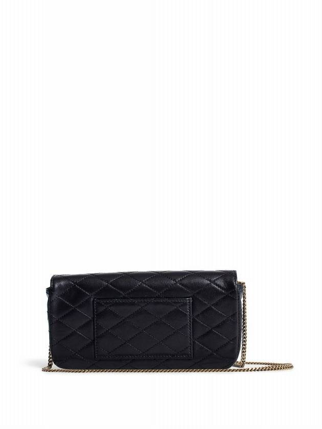 Gaby Chain Quilting Leather Cross Bag Black - SAINT LAURENT - BALAAN 9