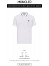 Logo Patch Polo Shirt White - MONCLER - BALAAN 3