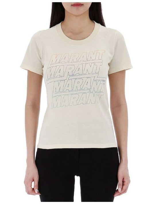 Etoile ZILIANI logo short sleeve t shirt TS0148FA B1N09E 23EC - ISABEL MARANT - BALAAN 2