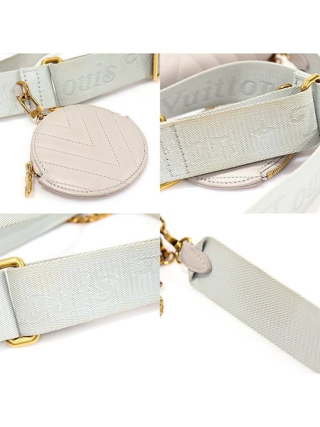 M57864 BRUME Gray Calfskin Vintage Gold New Wave Multi Pochette Cross 2WAY - LOUIS VUITTON - BALAAN 5