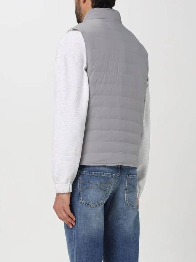 Quilting Nylon Down Vest Grey - BRUNELLO CUCINELLI - BALAAN 5