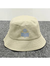 HALEY logo bucket hat ecru light blue CU001XFA A3C05A ECLU - ISABEL MARANT ETOILE - BALAAN 2