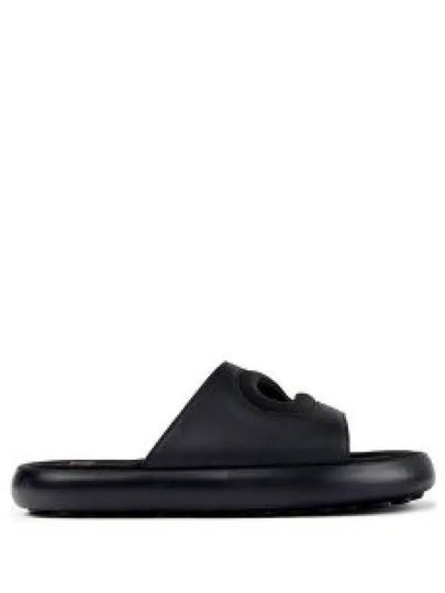 Twins Textile Leather Slide Slipper Black - CAMPER - BALAAN 2